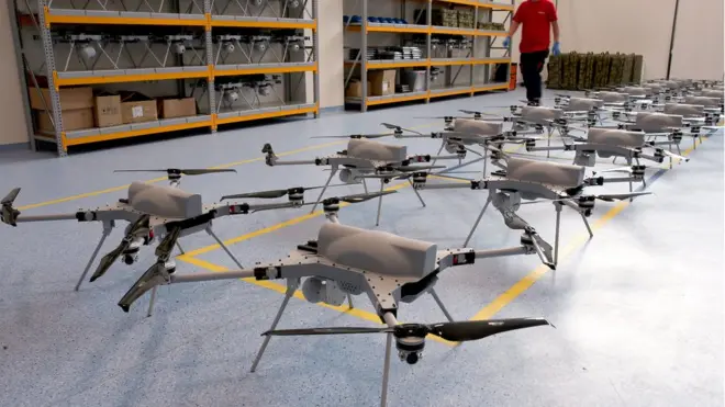 Kargu araçları Ankara'daki üretim tesisinde