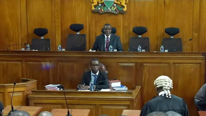 Kenyan Chief Justice David Maraga dey talk for Supreme Court.