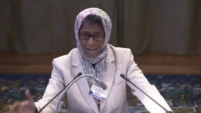 Muna Al-Sharmani waxay ahayd gabadhii sida aadka ah u difaacay kiiska badda ee Soomaaliya