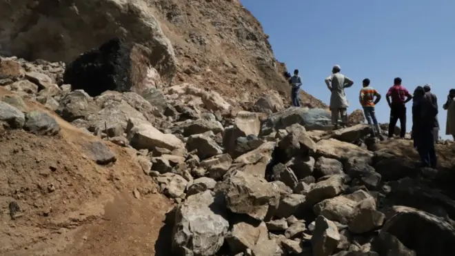 Illegal mining pit collapse