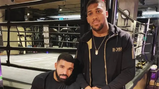 Anthony Joshua and Drake