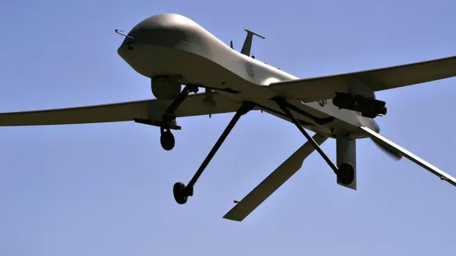 Duqeynta Idlib waxaa ka qeybgalay diyaarado drone ah