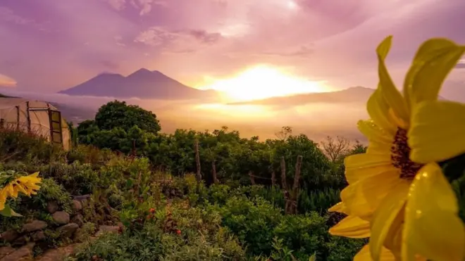 Atardecer en el Alto Antigua Guatemala