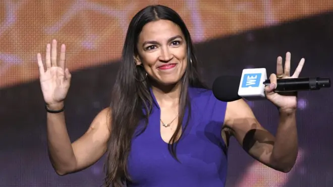 Alexandra Ocasio-Cortez, una demócrata socialista que podría convertirse en la mujer más joven en ocupar una curul en la Cámarapixbet download 2024Representantes.