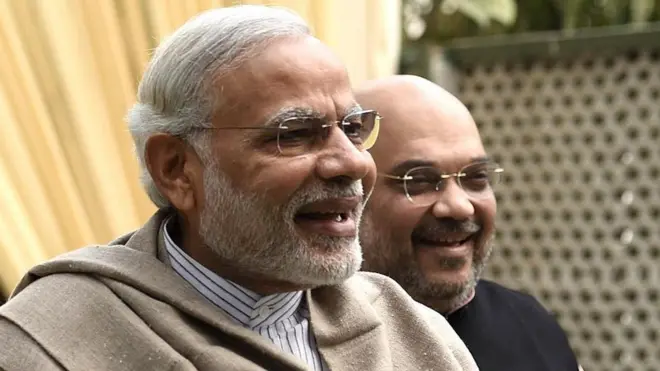 નરેન્દ્ર મોદી અને અમિત શાહ