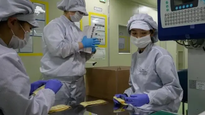 Güney Kore'de paketlenen testler