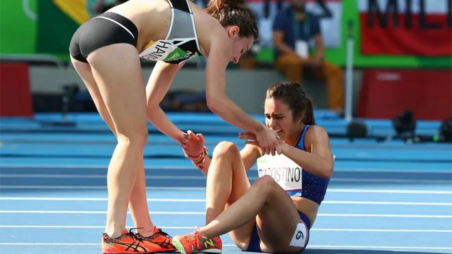 La solidaridad se hizo presente en la pistaeazy casinoatletismo en Ríoeazy casinoJaneiro.