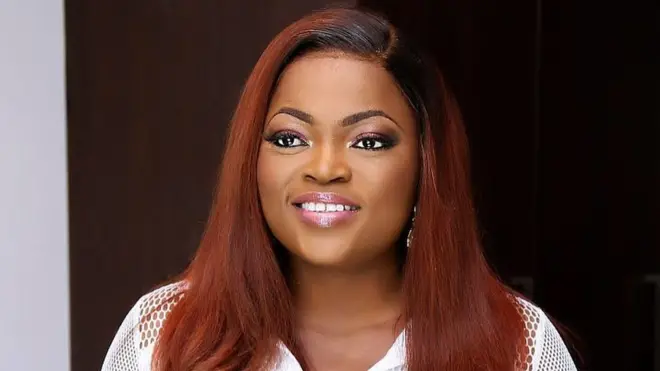 Funke Akindele na one of di biggest actress for Nigeria Nollywood wey dey do film