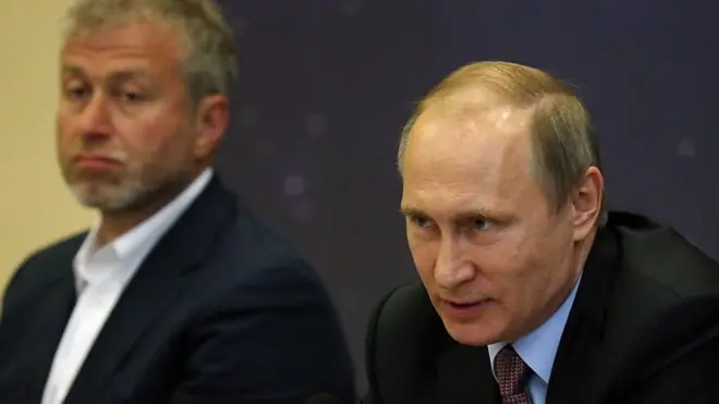 Владимир Путин и Роман Абрамович