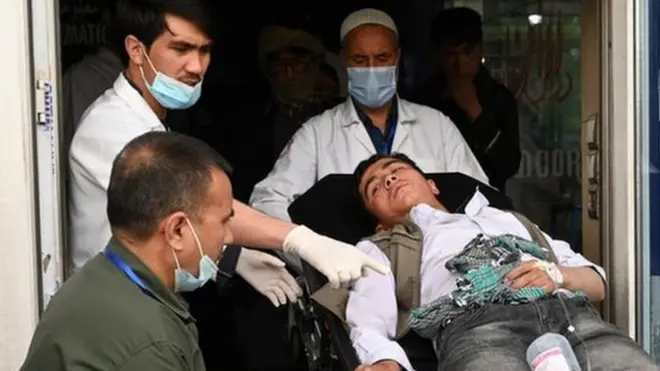 The explosions happened as students were coming out of morning classes