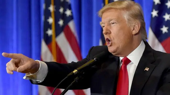 Дональд Трамп на пресс-конференции