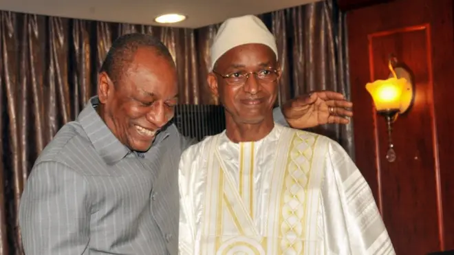 Cellou Dalein Diallo et Alpha Condé