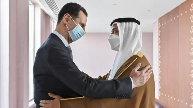 منصور بن زاید و بشار اسد