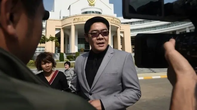 Shigeta no se presentó ante el tribunal sino que envió a su abogado.