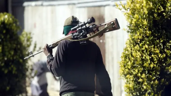 Hidhattooti Faannoo BBC'n dubbise meeshaa waraanaa sinaayiparii (kan fagoodhaa rukutu) fa'i hidhatuu himan