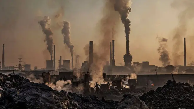 Çin'de bir fabrika.