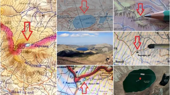 Qaragöl (Sevliç) gölü bəzi xəritələrdə Ermənistan tərəfdə göstərilir, bəzilərində isə Azərbaycan və Ermənistan sərhədində yerləşməklə iki ölkə arasında bölünür.