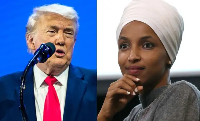 Perezida Trump na Ilhan Omar