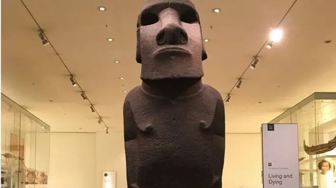 El moai lleva más de 150 años en el Museo Británico.