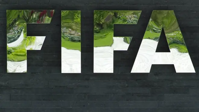 Fifa logo outside headquarters