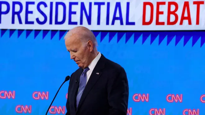 بايدن خلال مناظرة رئاسية