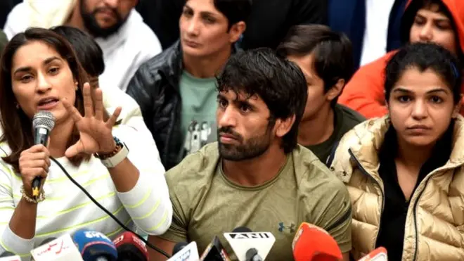 विनेश फोगाट, बजरंग पुनिया, साक्षी मलिक