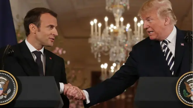 macron ve trump