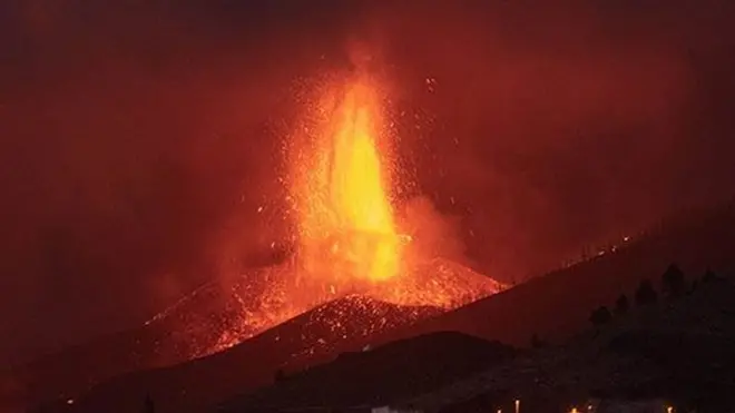 Volcán en La Palma