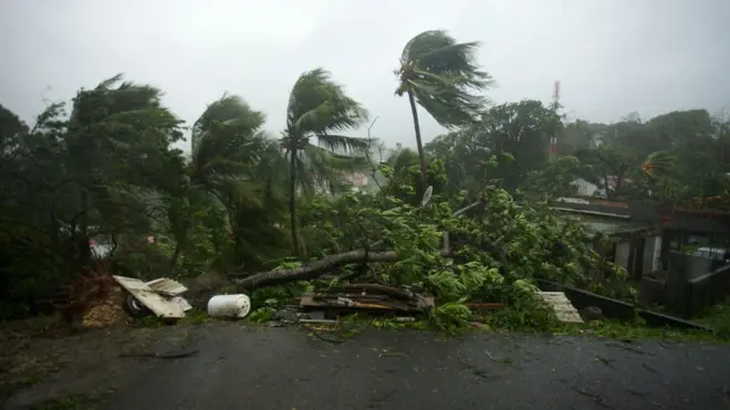 سمندری طوفان مریہ کو کیٹیگری فائیو میں شمار کیا جا رہا ہے جو درجہ بندی میں سب سے زیادہ شدید ہے۔