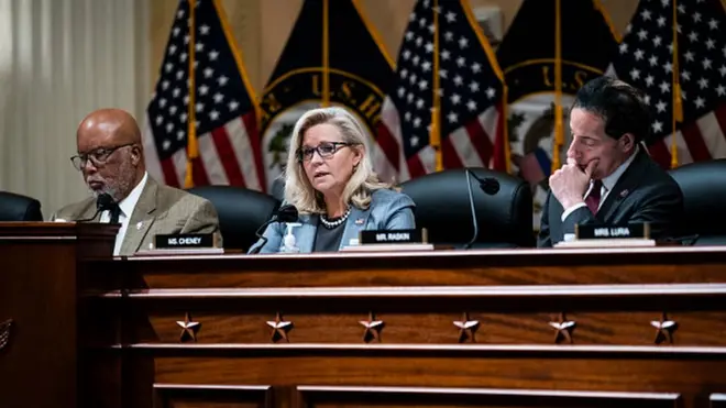 Специальный комитет по расследованию событий 6 января 2021 года начал работу в июле прошлого года, а в марте 2022 перешел к обобщению выводов в подготовке к этапу открытых слушаний (фото: март 2022)