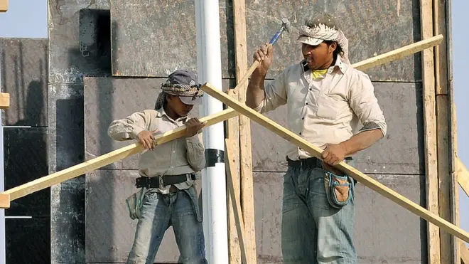 सऊदी अरब में मज़दूर