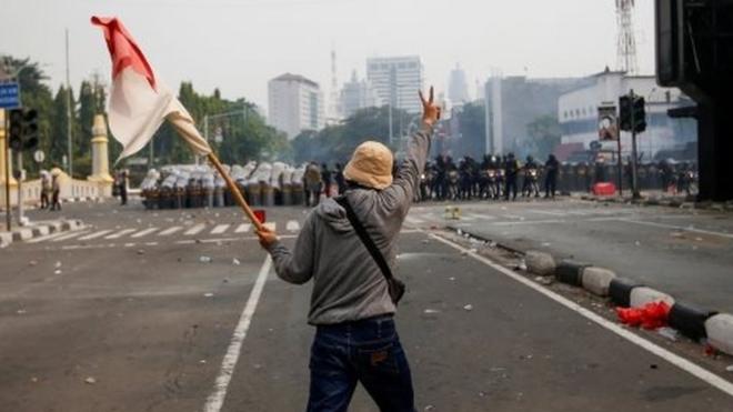 Demonstrasi di Jakarta.