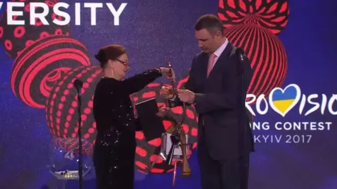 Мер Кличко отримав символічний ключ від "Євробачення"