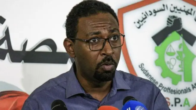 Amjad Farid, un porte-parole de l'Association des professionnels du Soudan, le mouvement à la pointe des manifestations antigouvernementales au Soudan.