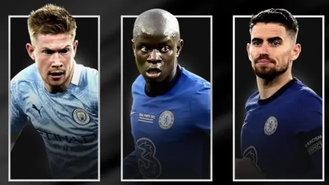 De Bruyne, Jorginho, Kanté