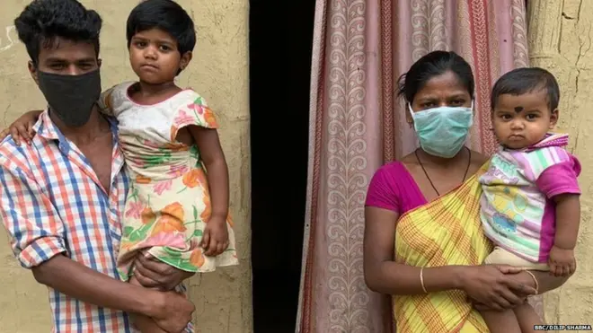 संजय अपनी पत्नी और बच्चों के साथ