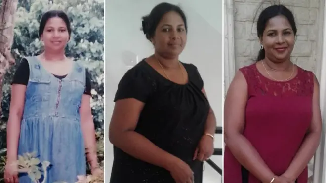 තිලිණි සමරවීරගේ ශරීර ස්කන්ධය වෙනස් වීම දැකිය හැකි අවස්ථා තුනක්