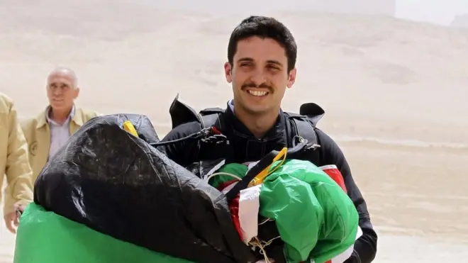 Prince Hamzah is a keen sky-diver