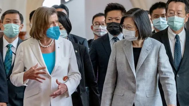 ประธานสภาผู้แทนราษฎรสหรัฐฯ พบกับประธานาธิบดีไต้หวัน วันที่ 3 ส.ค.