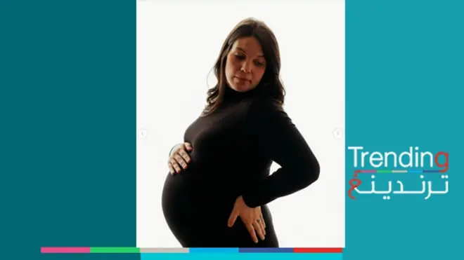 امرأة أمريكية برحمين حامل بطفلين وتترقب يوم ولادتهما