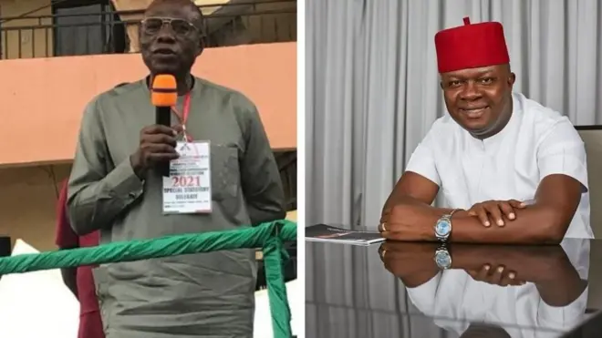 Senator Ugochukwu Uba and Valentine Ozigbo