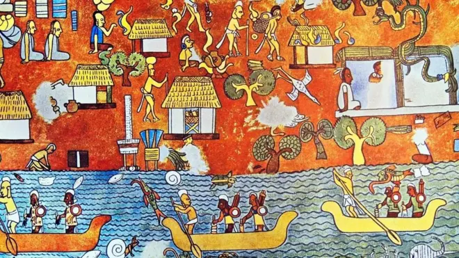 Los murales de 1600 años en el templo maya de Chichén Itzá todavía tienen colores vibrantes, incluido el azul, que generalmente se desvanece.