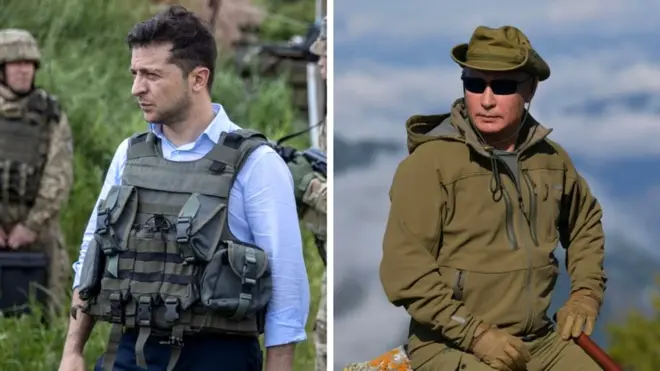 Зеленський та Путін