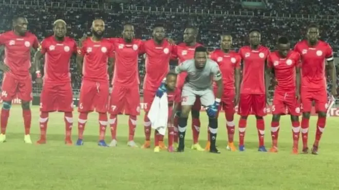 Kikosi cha simba kilichoshriki mechi dhidi ya Vita Club