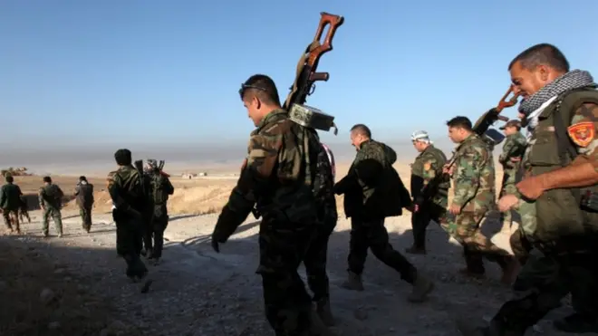 ပက်ရှ်မာဂါ လက်နက်ကိုင် တွေဟာ မြို့သိမ်းစစ် ဆင်နွှဲတဲ့ တပ်ဦးမှာ ရှိနေ