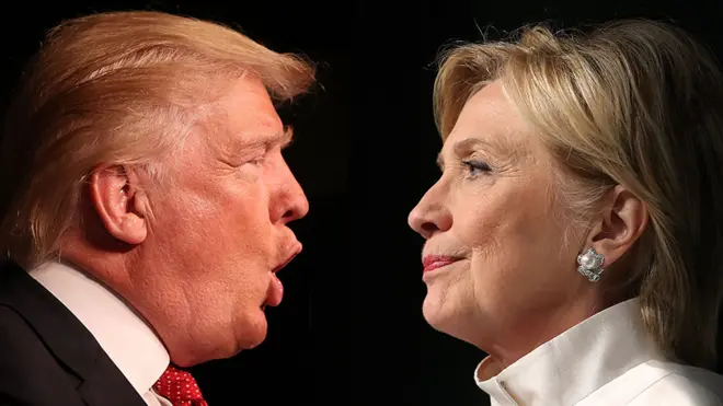 Donald Trump ana Hillary Clinton