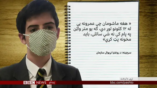 ښوونځیو کې ماسک اغوستل