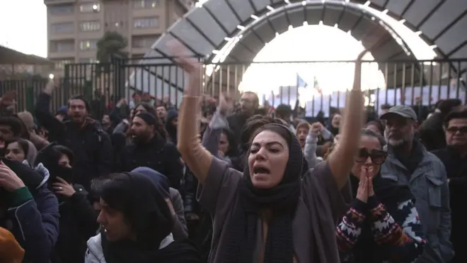 Антиправительственные протесты в Тегеране