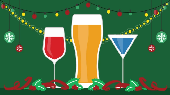 Ilustración de bebidas alcohólicas