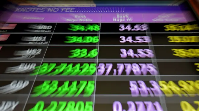 ตารางแสดงอัตราแลกเปลี่ยน